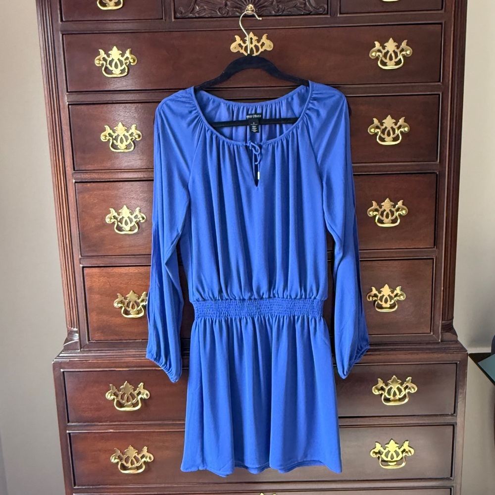 White House Black Market Royal Blue Blouse